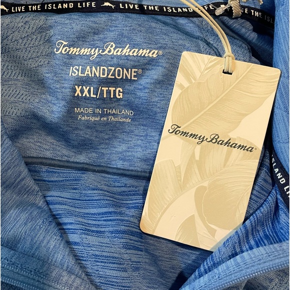 NWT TOMMY BAHAMA Delray Frond IslandZone Half-Zip Sweatshirt - Picture 7 of 7